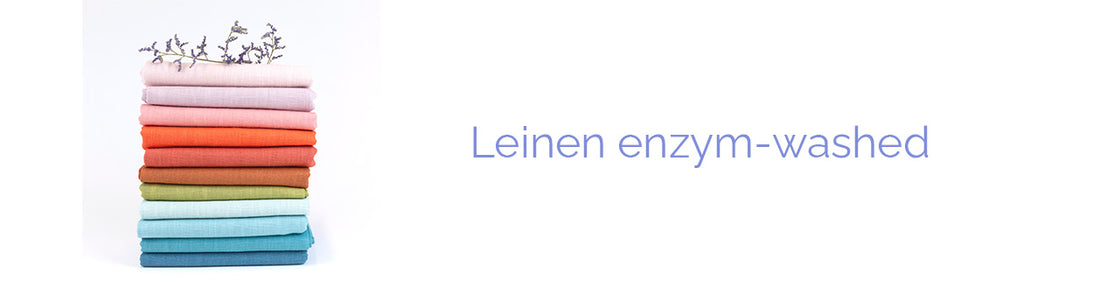 Leinen enzym-washed