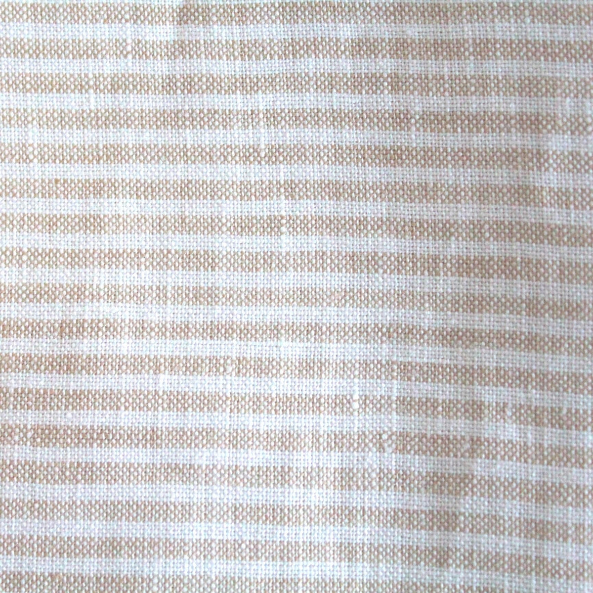 beige linen horizontally striped