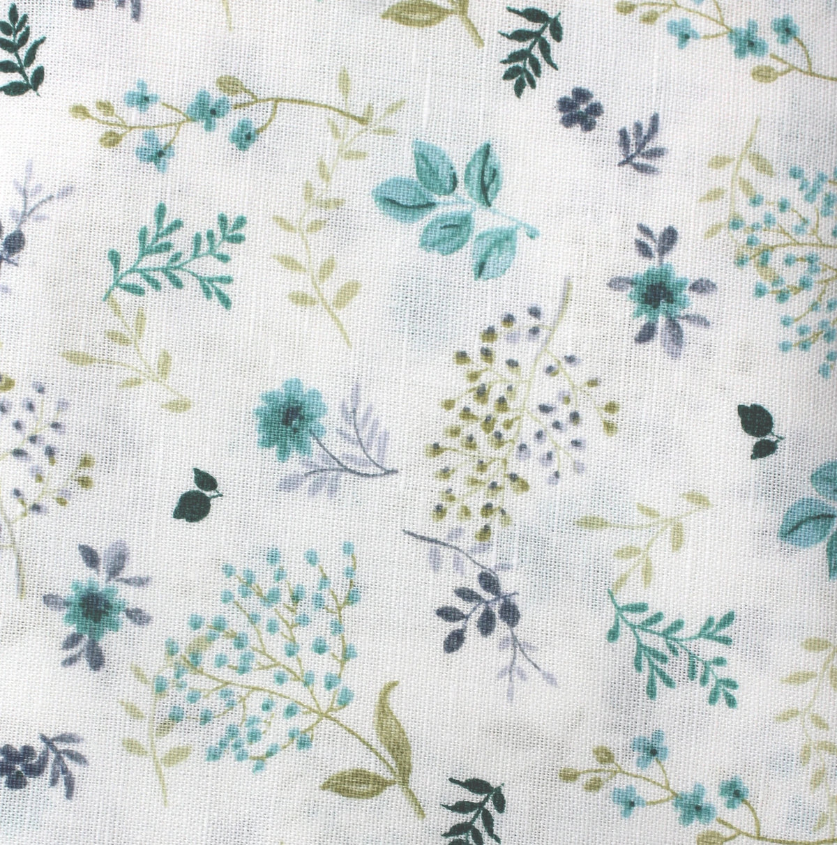 Gypsophila mint linen/cotton pattern