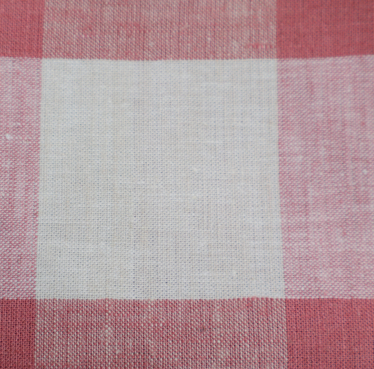 rosewood check linen/viscose