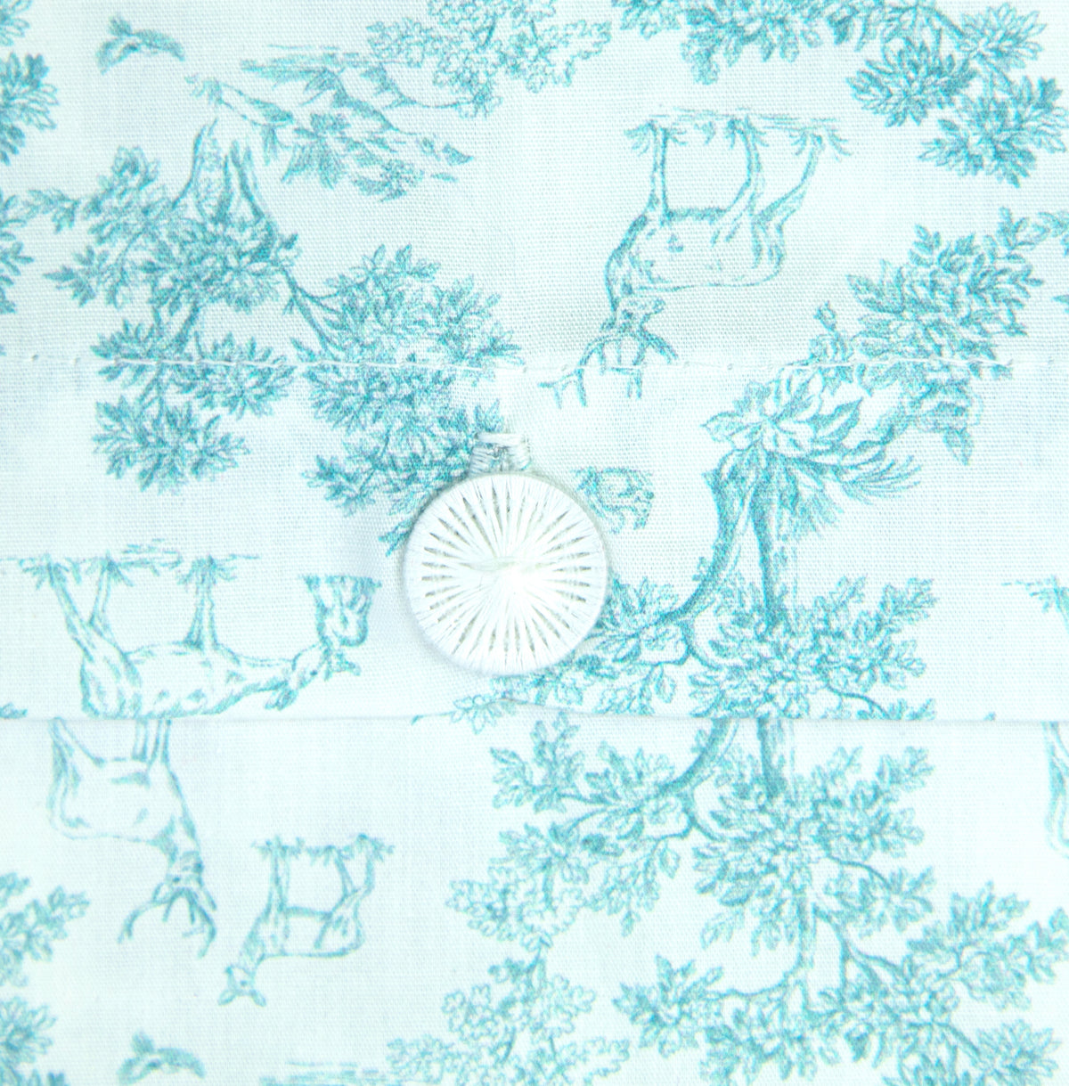 teal Toile de Jouy