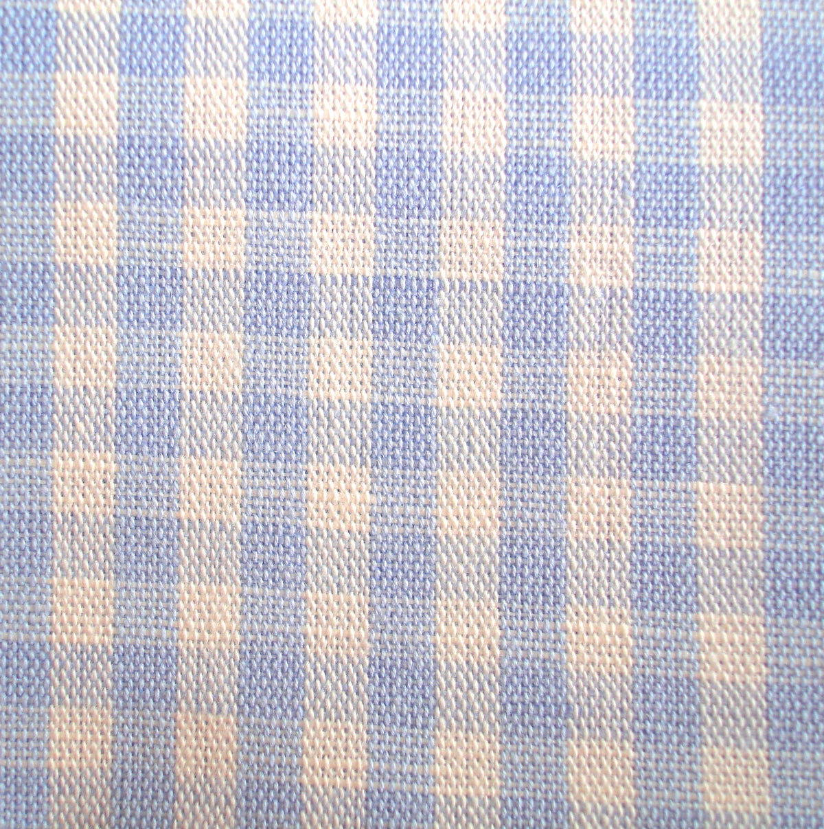 Tea towel half-linen check light blue