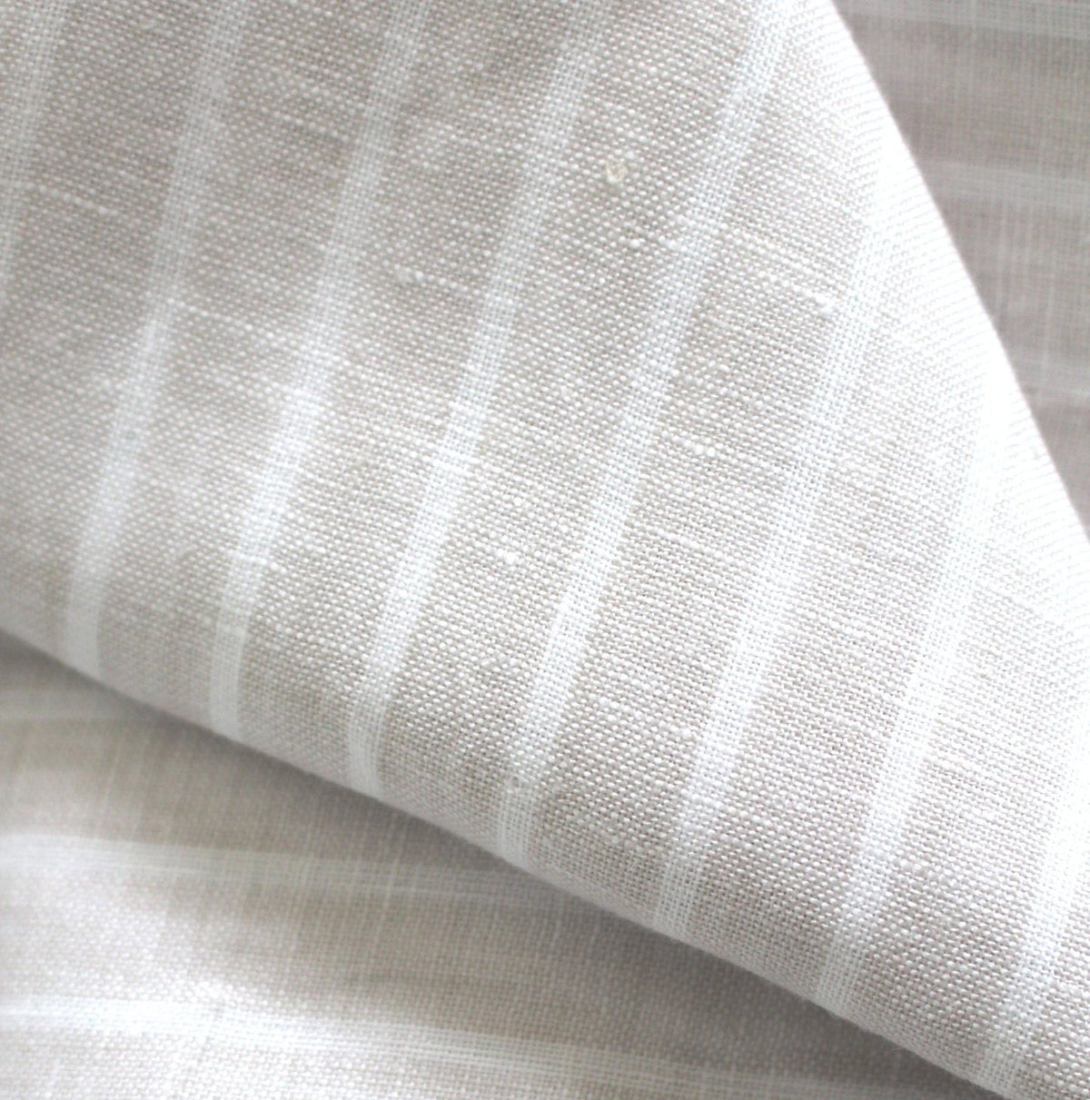 sand wide striped linen summer linen