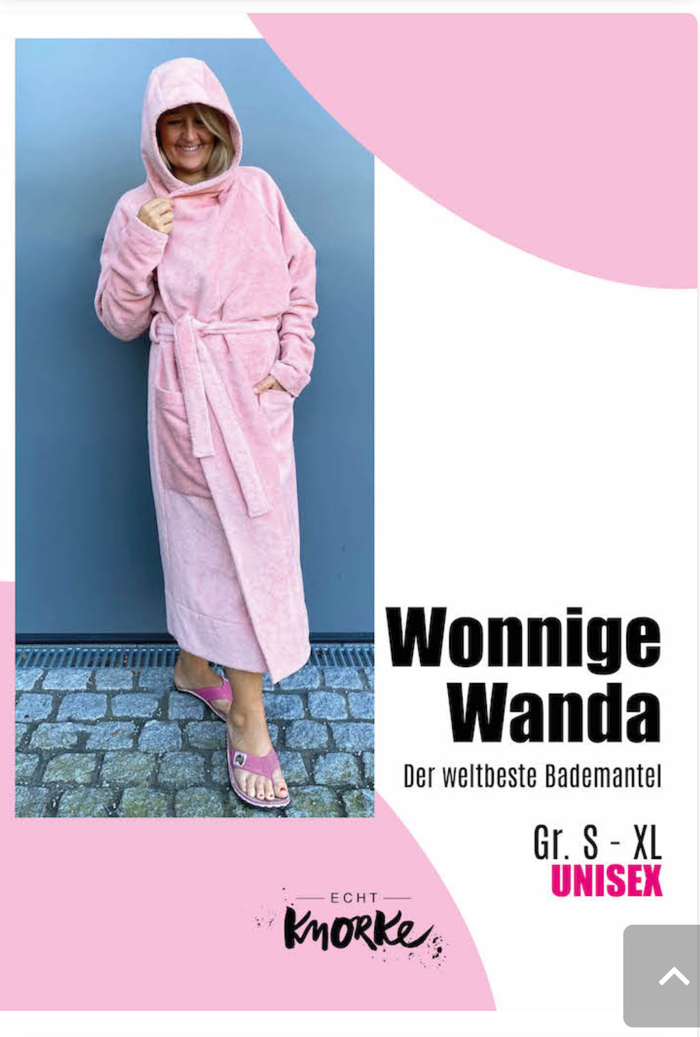 WONNIGE WANDA Papierschnitt Bademantel unisex S-XL Echt Knorke