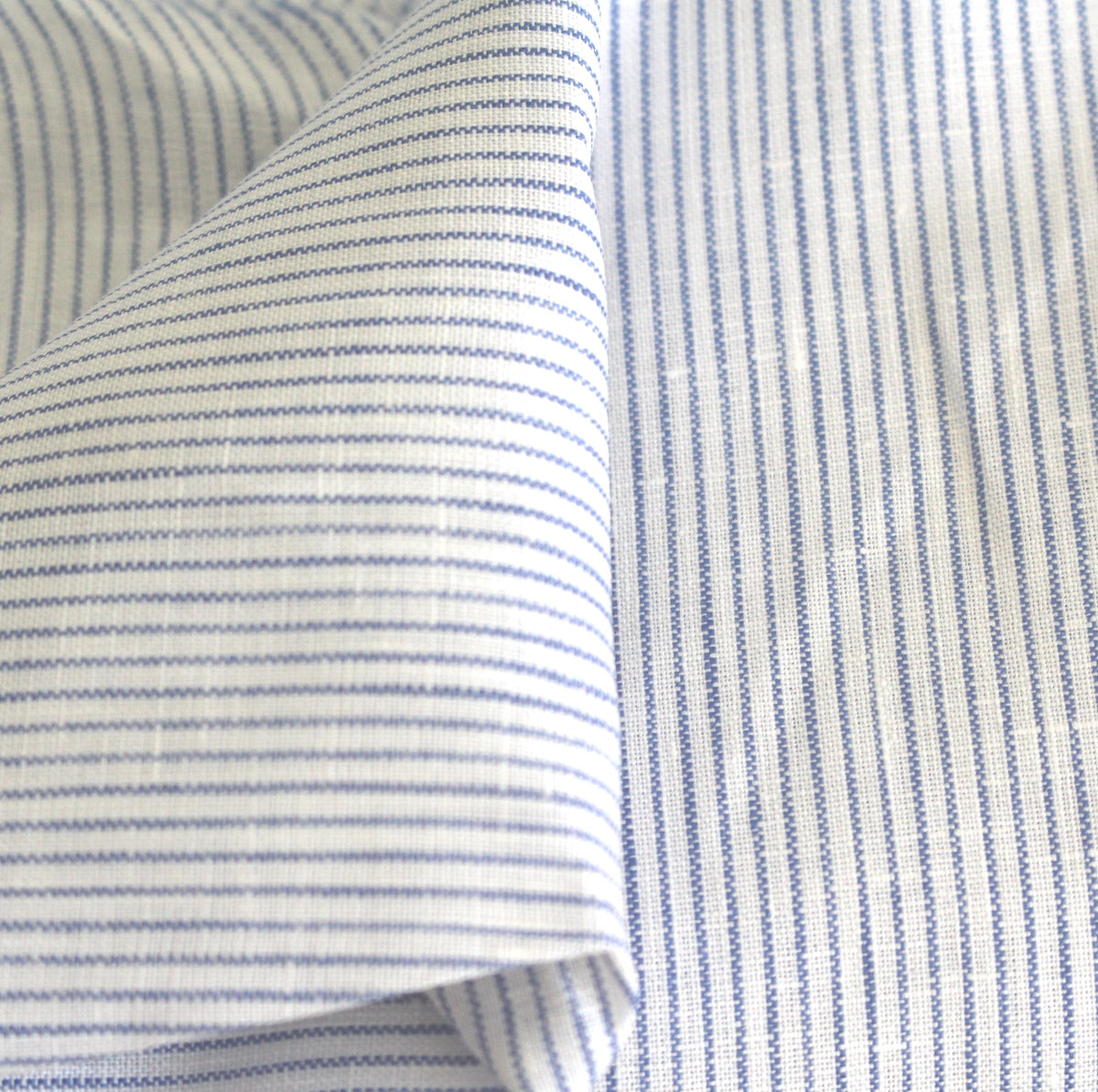 navy fine striped linen summer linen