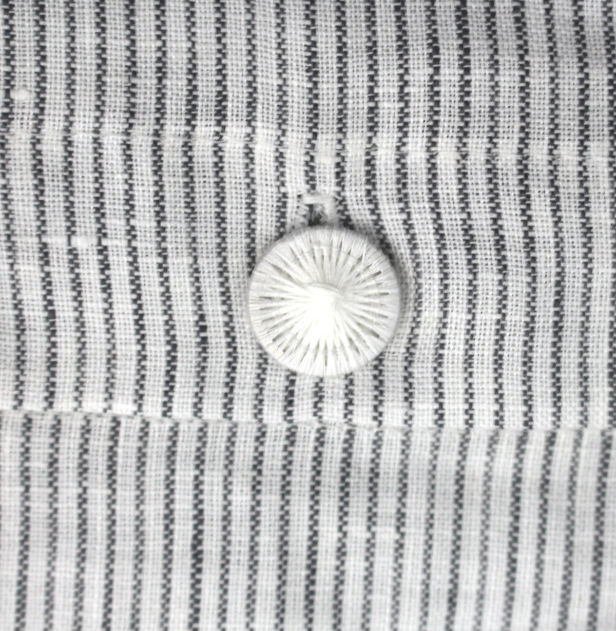 anthracite fine striped linen