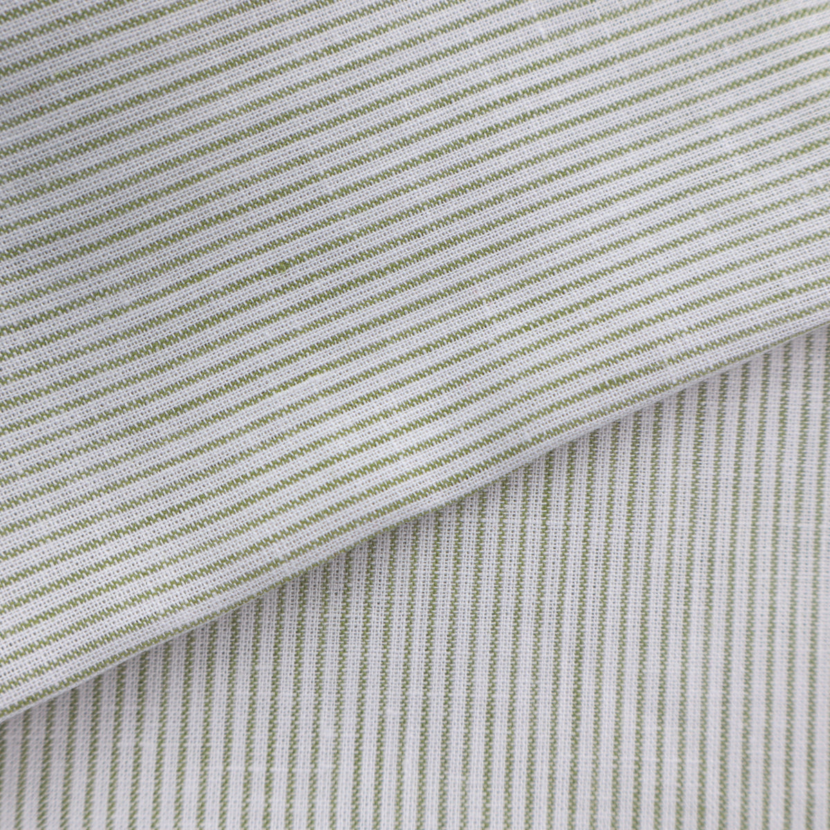 olive fine striped linen summer linen