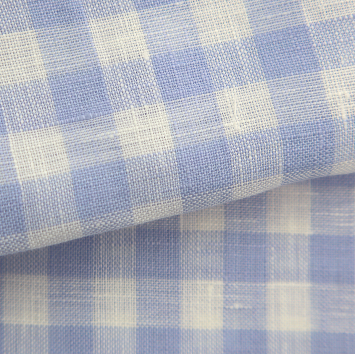 light blue checked linen summer linen