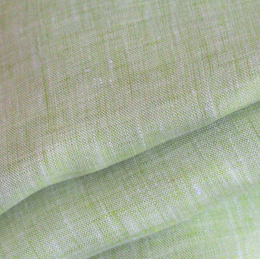 lime green linen light plain 175 cm wide