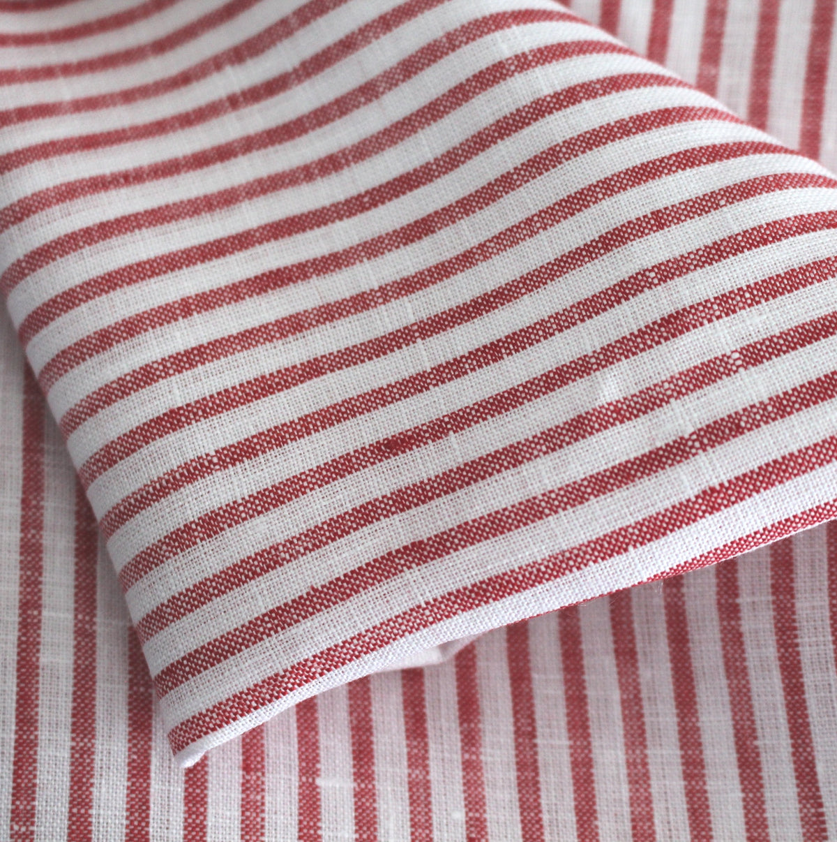 red striped linen summer linen