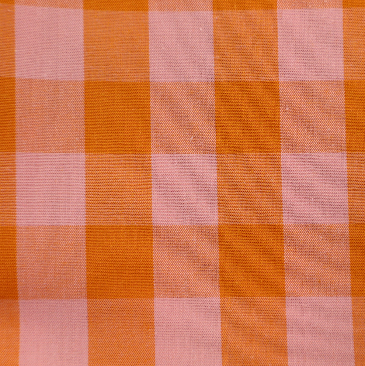 orange pink check 1.5 x 1.5