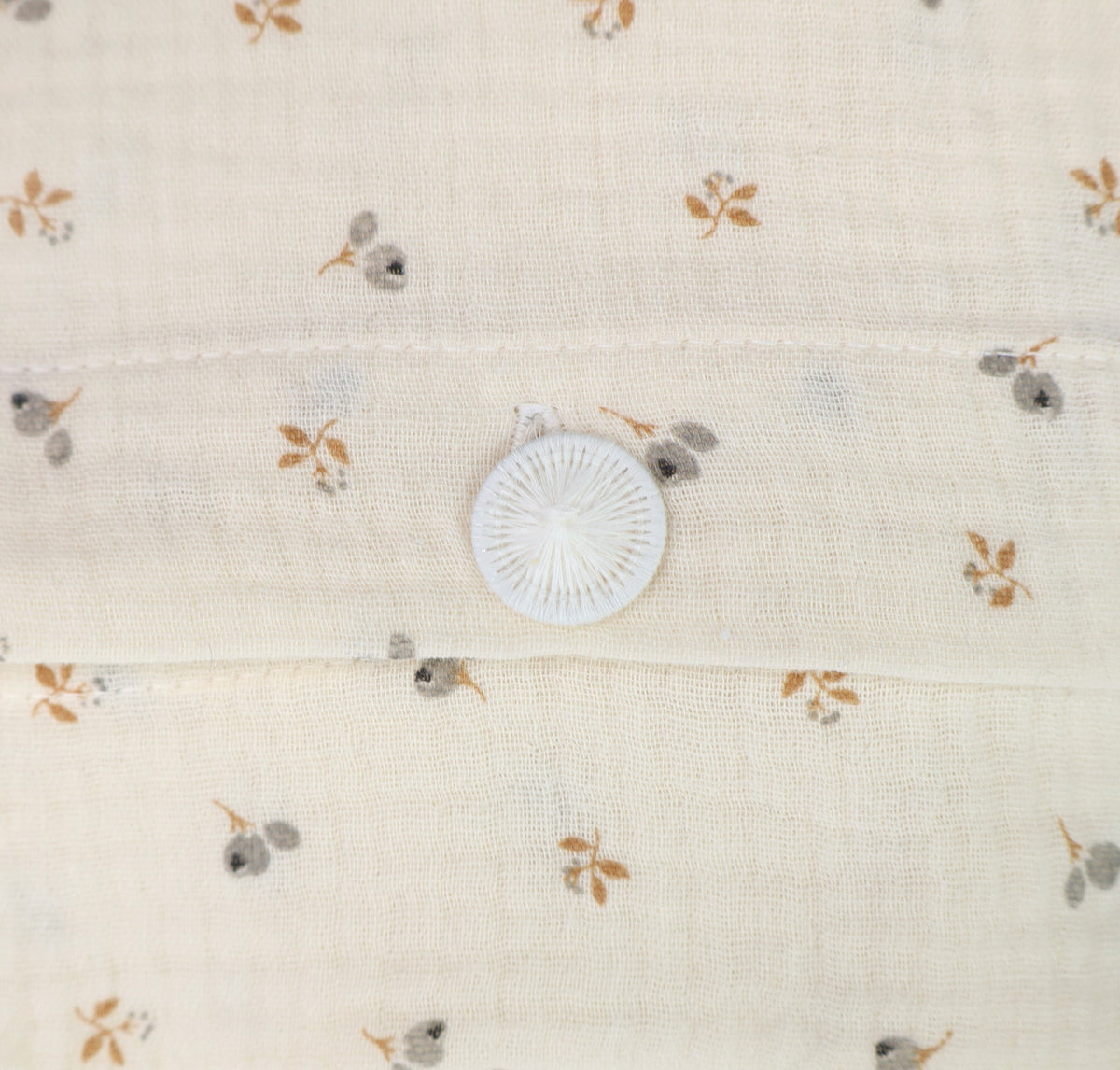 cream floral muslin