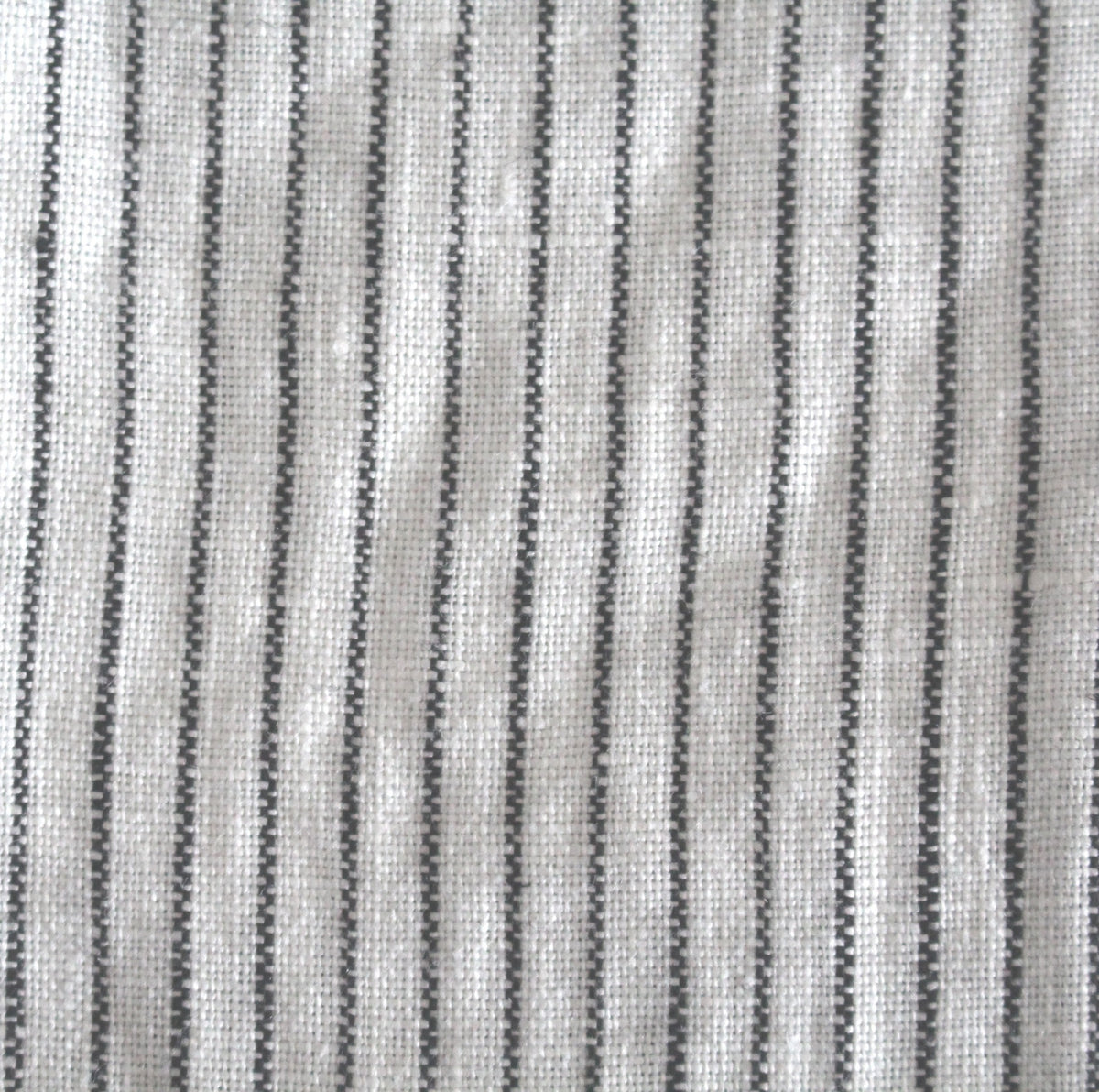 Tea towel half-linen stripes black and white