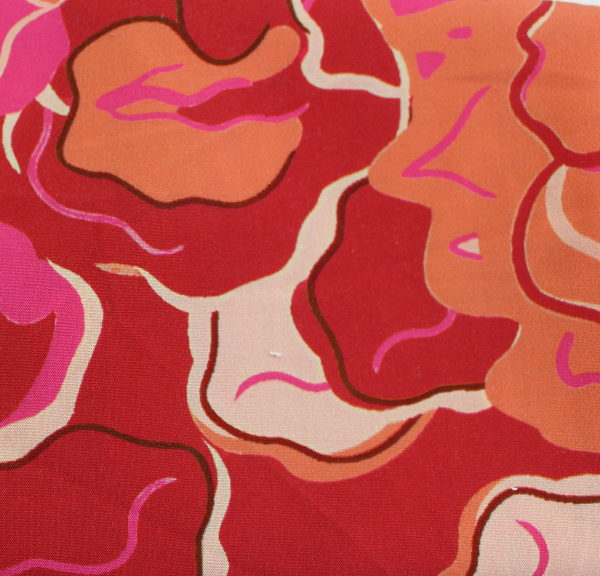 orange red pink viscose