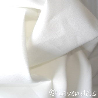 snow white linen/cotton plain